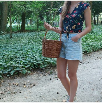 Vintage Basket Bag