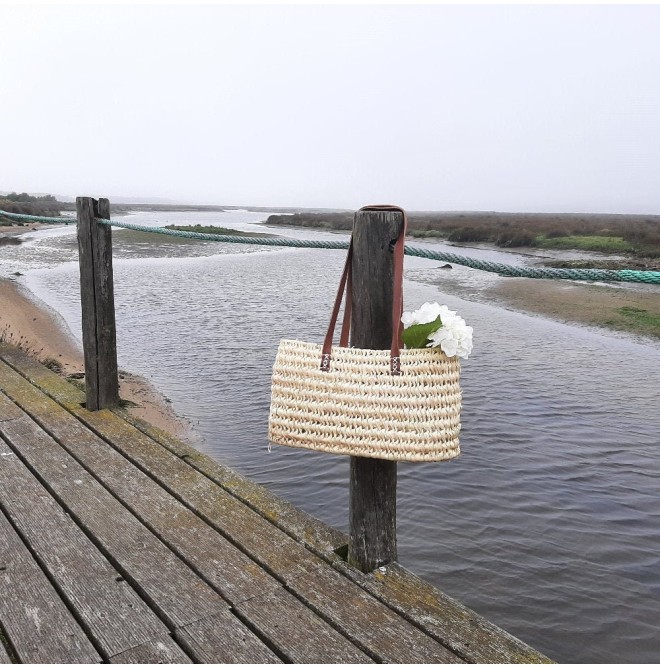 Summer Straw Tote Bag