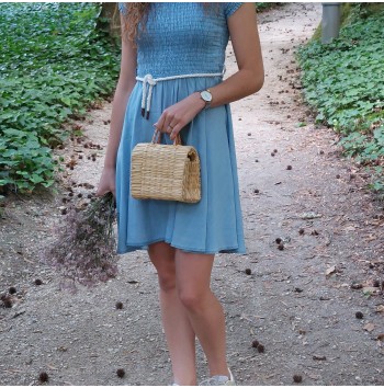 Mini Natural Reed Bag