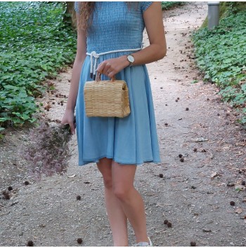 Mini Natural Reed Bag