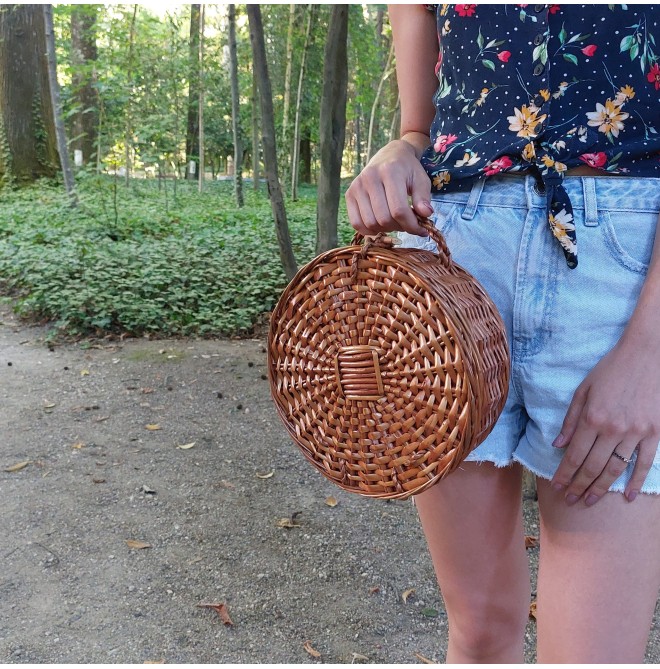 Bohemian Round Wicker Bag
