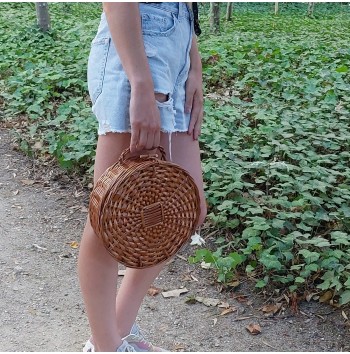 Bohemian Round Wicker Bag