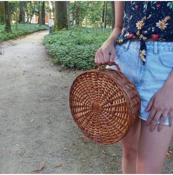 Bohemian Round Wicker Bag
