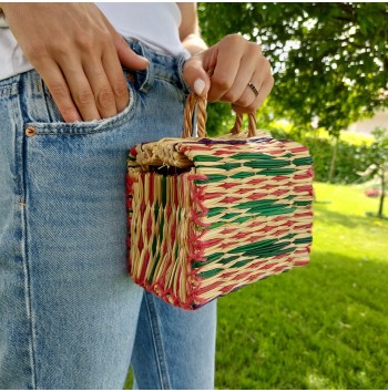 Mini Natural Color Reed Bag