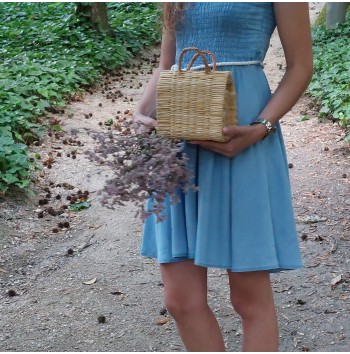 Mini Natural Reed Bag