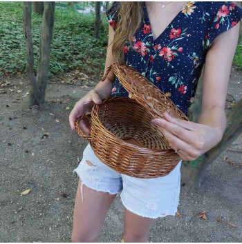 Bohemian Round Wicker Bag