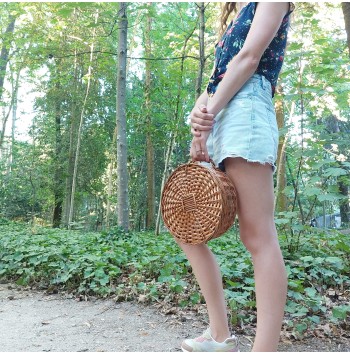 Bohemian Round Wicker Bag